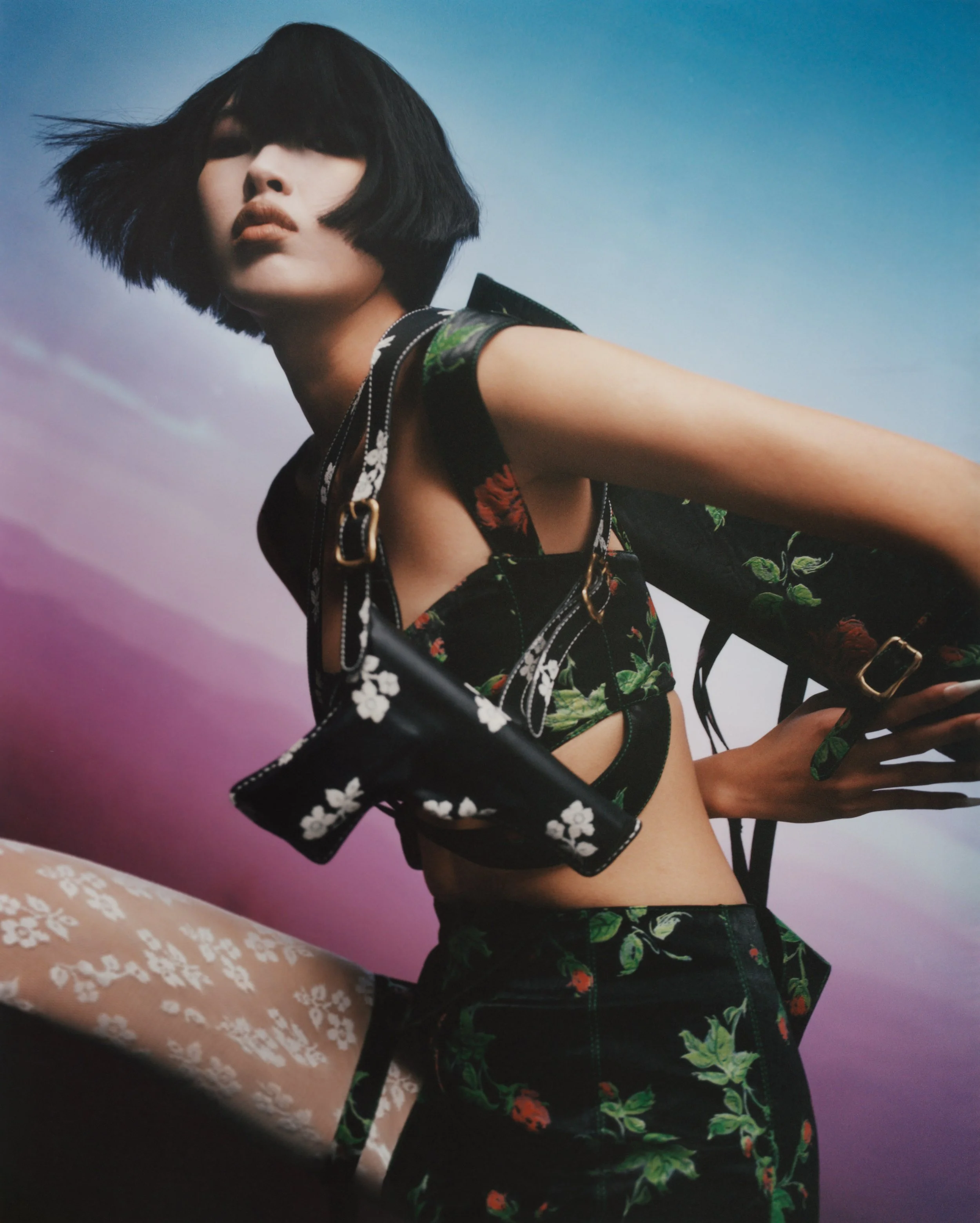 ユハンワン　Yuhan Wang Floral Jacquard Top Yuhan Wang ~ Floral Jacquard Top | MAIMOUN